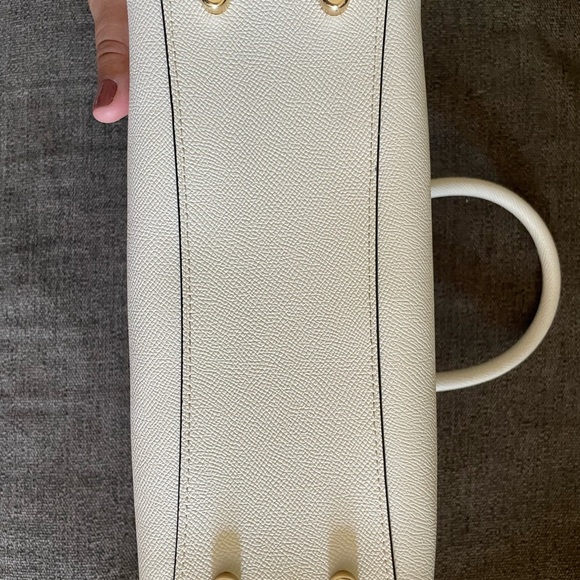 Coach Ivory Leather Satchel - Picture 7 of 9
